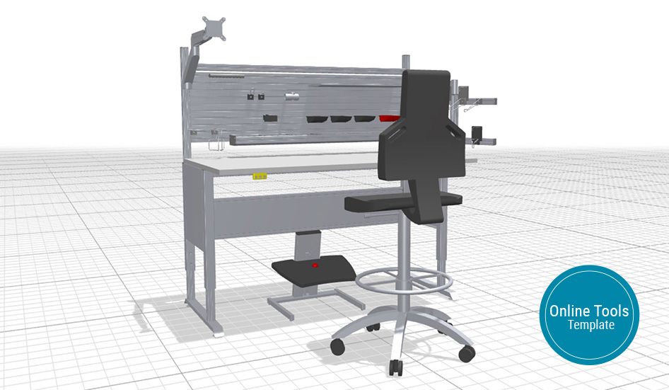 Stůl 2F se systémem toolpanel®