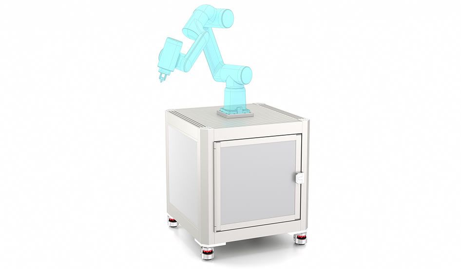 Robotický ostrůvek s integrovanou spodní skříňkou